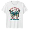 Grow Through Butterfly Retro Nature Graphic TShirt