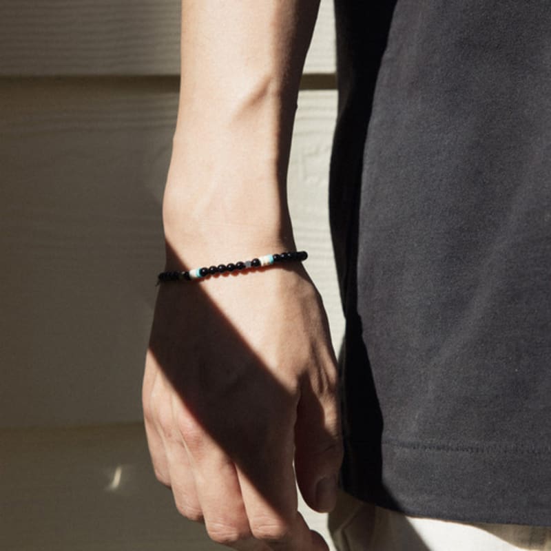 LingerPiece [Unisex] Onyx and Gemstone Bracelet