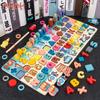 Educational Toys Puzzle Board For Montessori Learning Game Mathematical Counting Fishing Color Matching Toy For Children's Gift