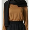RE;CODE Asymmetry Sleeve Muffler (Over Fit)_RYAAA22801BKX