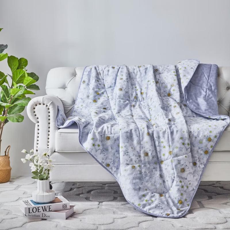 Mengjie Mint Antibacterial Daisy Summer Quilt