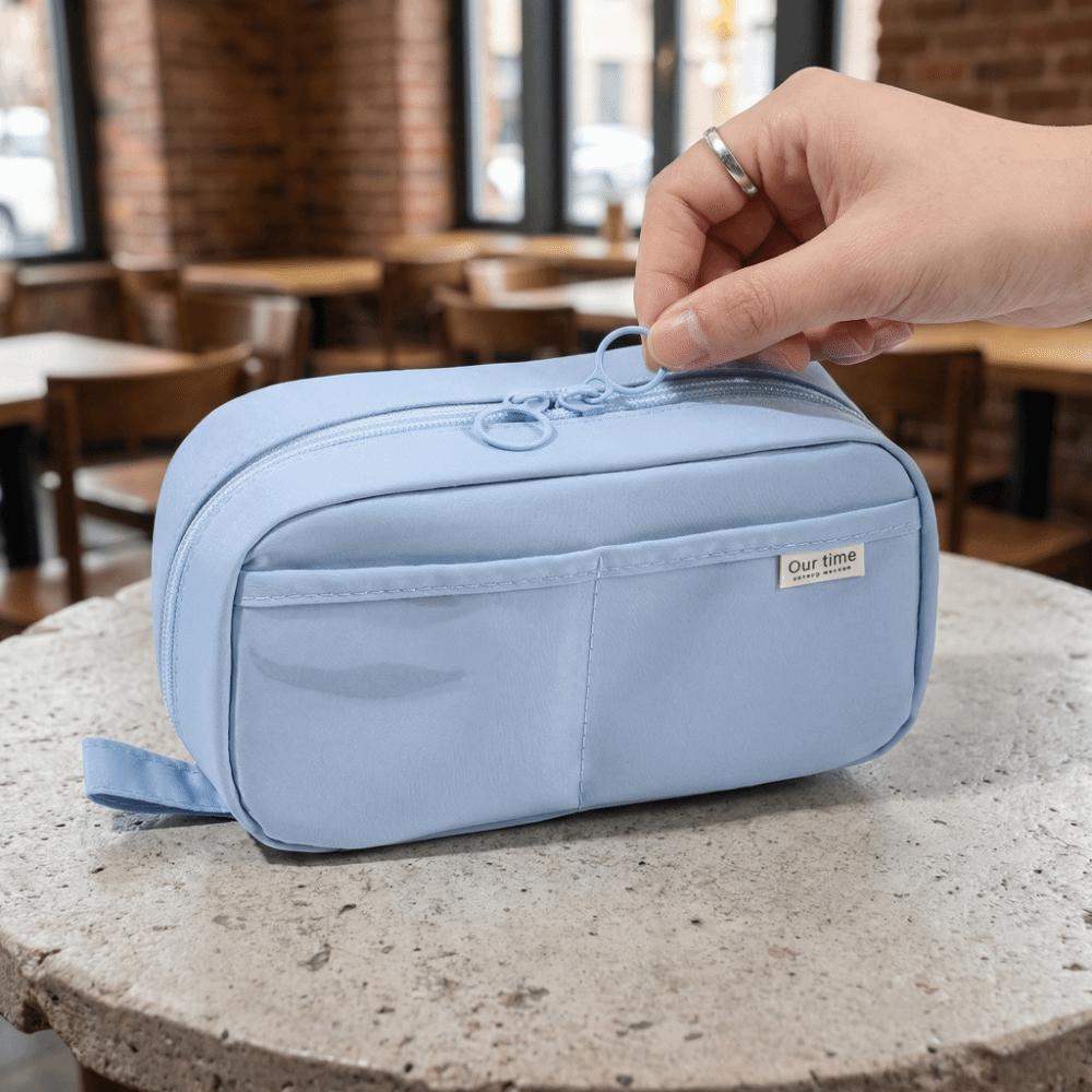 Portable Pen Organizer Large Capacity Stationery Pencil Case Ins Students Stationery Bag School