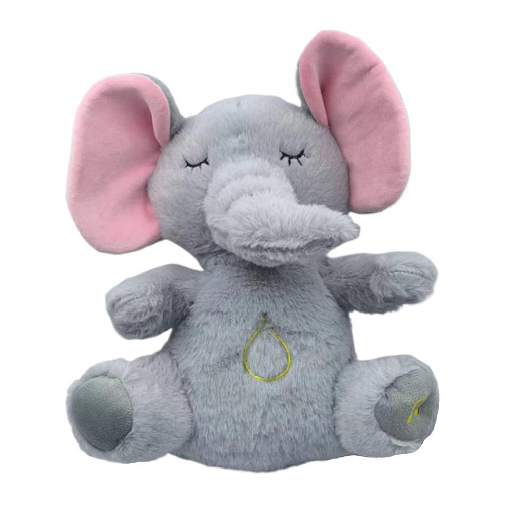 Little Lamb Comfort Doll with Music Lights Rhythmic Breathing Motion Plush Stuffed Animal Musical Baby Toy for Newborn Infants