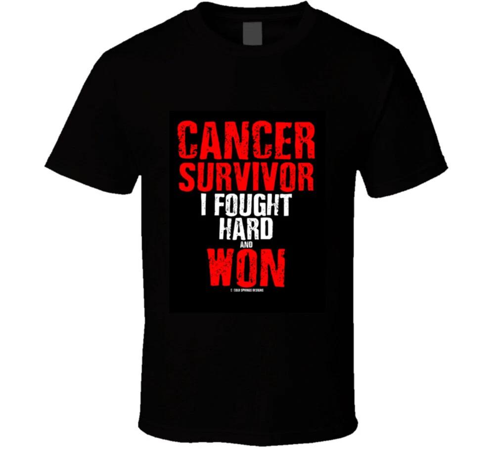 

Cancer Survivor I Fought Hard And Won On Dark Color Gift T Shirt S