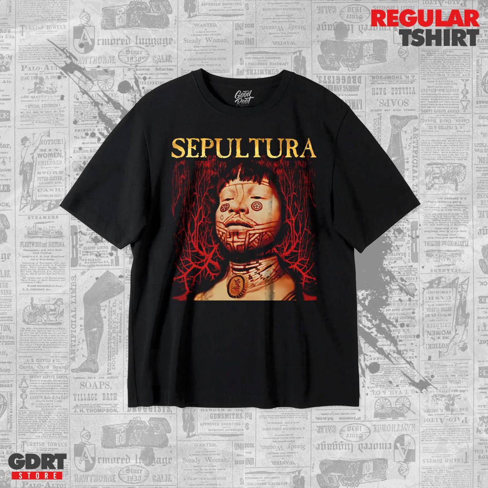 Sepultura T shirt - Roots Albums - Unisex Heavy Shirt 3XL