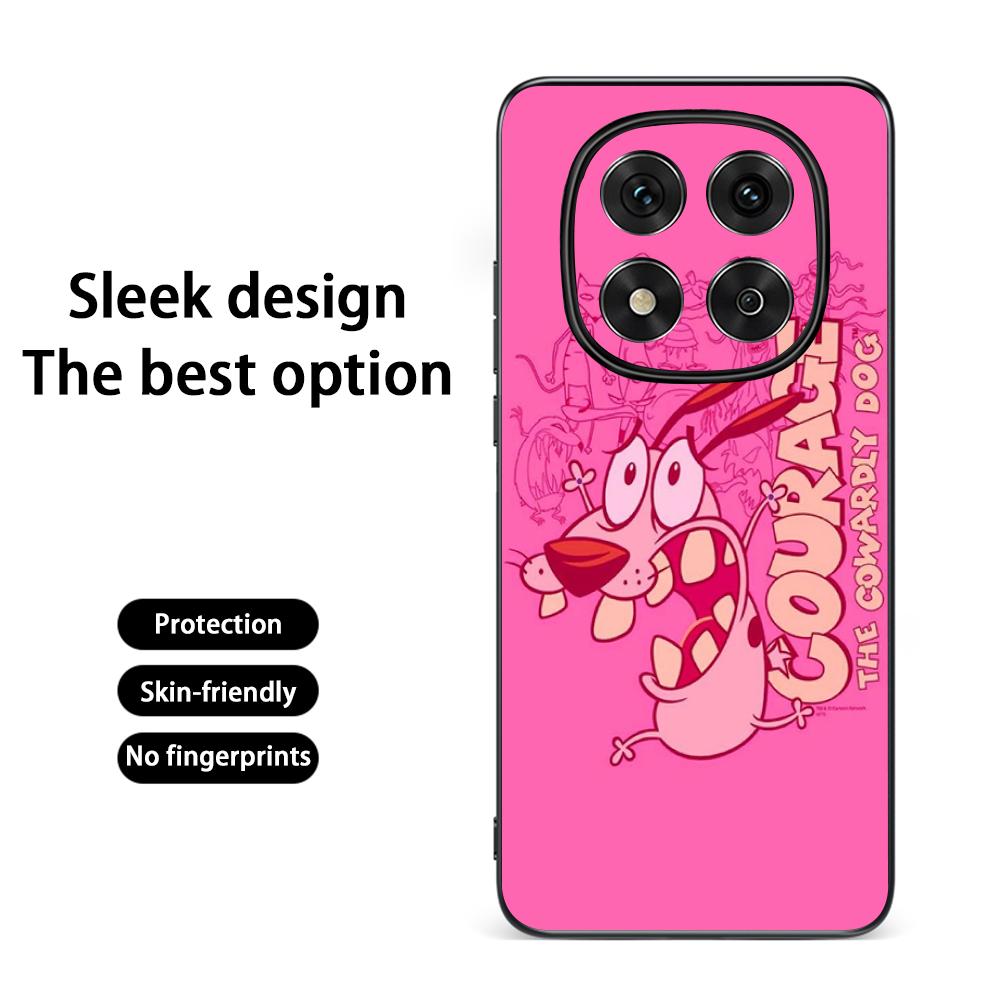 

Courage the cowardly dog cartoon Phone Case For Redmi Note 14 13 12 11 Pro Plus S 5G 14C A3 Soft Black Phone Cover Redmi 12C
