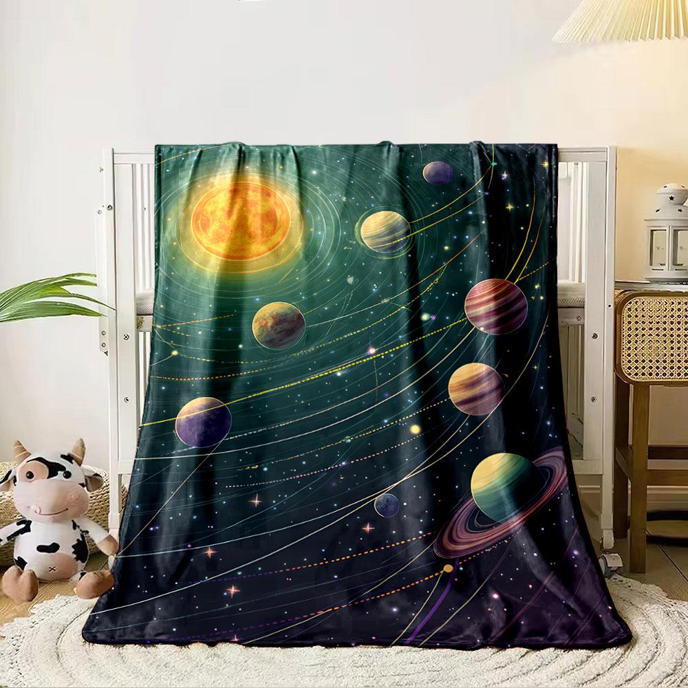 Solar System Blanket Design for All Seasons Blanket Lunch Break Throw Gift