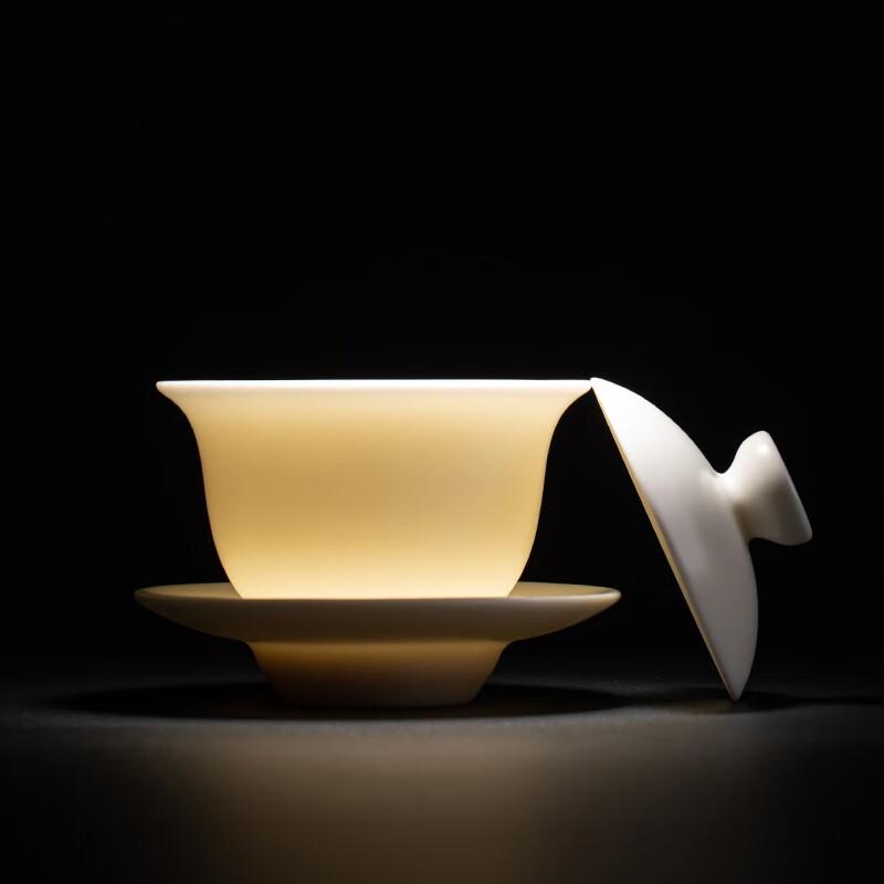 SUSHI CERAMICS Chiny Biały San Cai Gaiwan