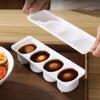 Plastic Boiled Egg Making Box 4 Grids Boiled Egg Container Braised Egg Box  Fridge Storage