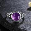 CopperRings Natural Amethyst Gemstone Rings for Women Wedding Bands Anniversary Gift Fine Jewelry