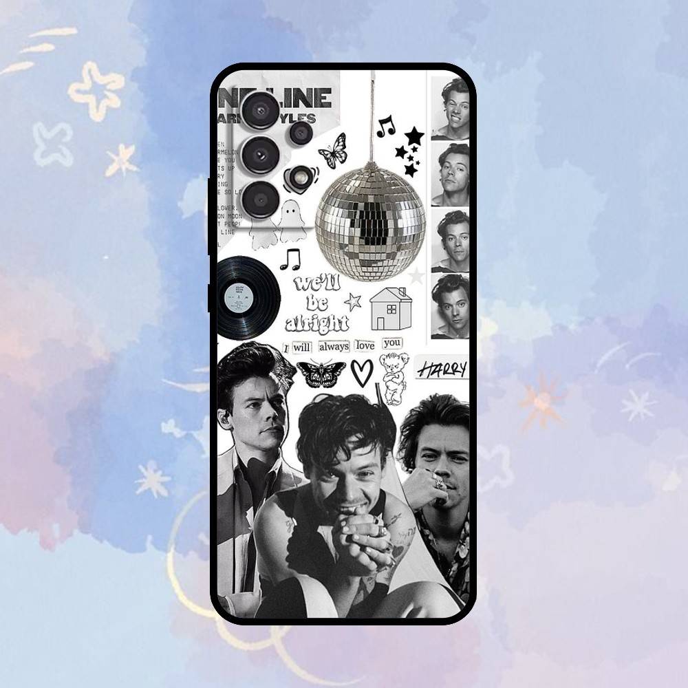 

AAA H-HaRRy Music Styles Phone Case For Samsung Galaxy A73,A72,A71,A70,A53,A52,A51,Others Soft Black Cover Samsung a32 4g