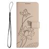 Étui Portefeuille en Cuir à Fleurs en Relief 3D avec Support Livre Pour iPhone 17 16 15 Pro Max Samsung S25 Xiaomi Redmi Note 14 Honor Oppo Fentes pour Cartes Rabat