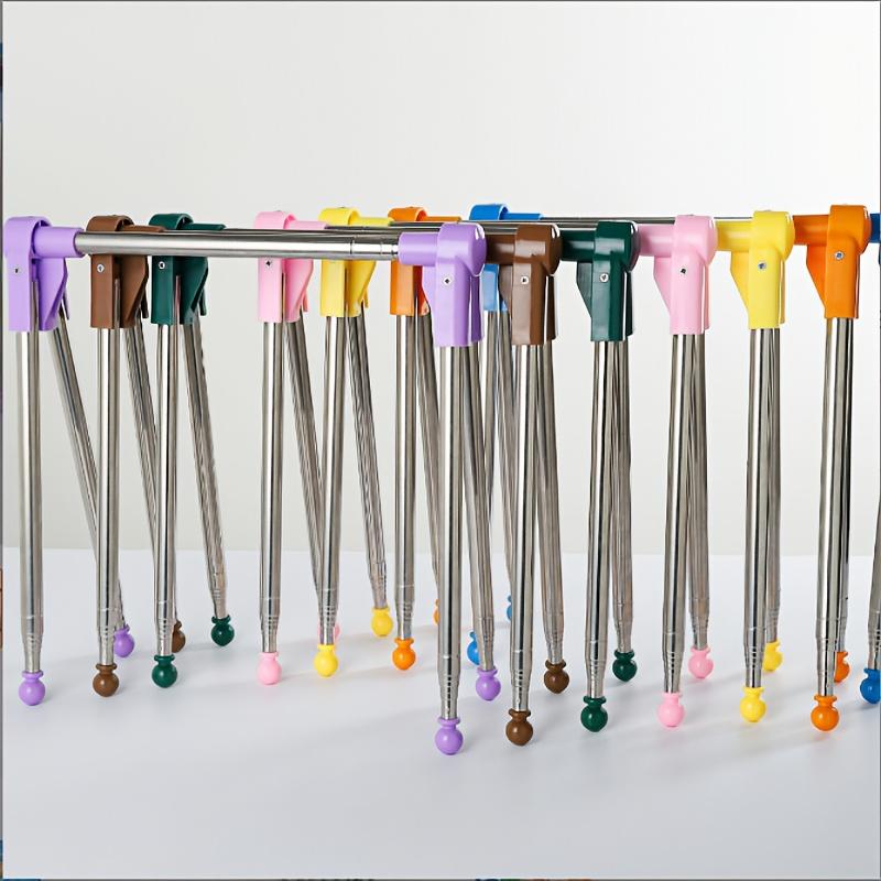 

Многофункциональная портативная вешалка для одежды 33,02-71,12 см, выдвижная, складная металлическая стойка, подходит для дома, прачечной, кемпинга и путешествий, сушилки