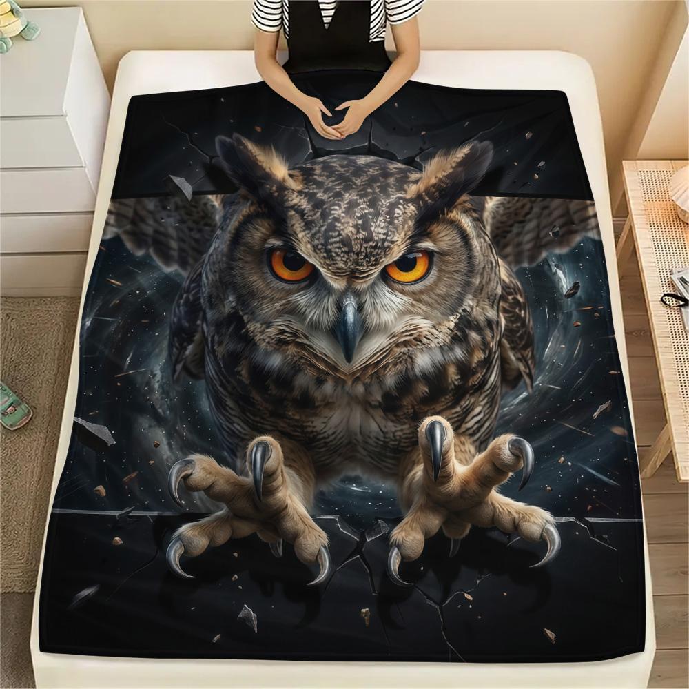 1PC 3D Flyout Print FlAannel Blanket, High quality Comfortable for All Seasons, Home Decor, Warmth and Comfort