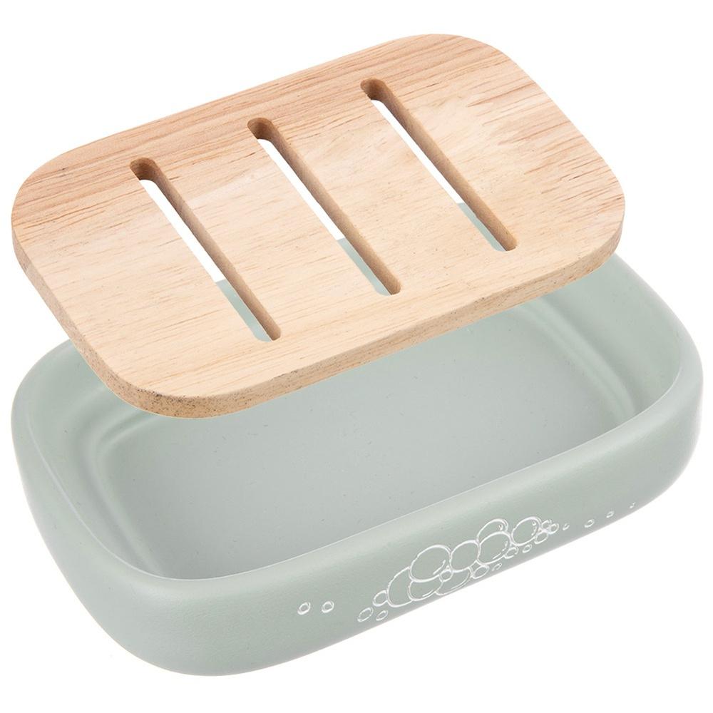 Soap Dish Holder Bamboo Mat Bathroom Soap Stand