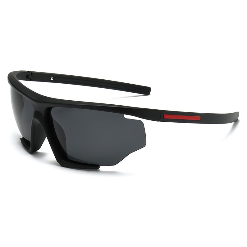 European American Retro Cycling Sunglasses: Large Frame, Iridescent, UV Protection for Outdoor Sports