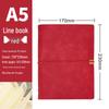 Custom A5 Retro Soft Leather Notebook with Removable Ring Binder for College Students