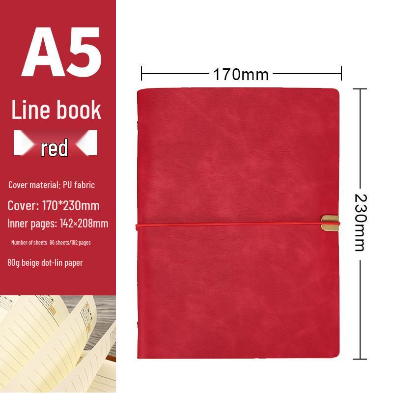 Custom A5 Retro Soft Leather Notebook with Removable Ring Binder for College Students