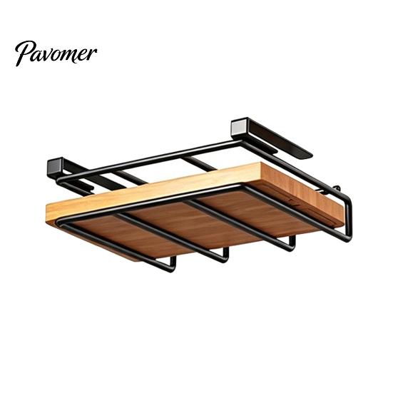 Under Cabinet Storage Iron Cutting Board Rack, Anti-slip Under Cupboard Hanging Kitchen Sink Accessory Organizer, Space Saving Drying Rack for