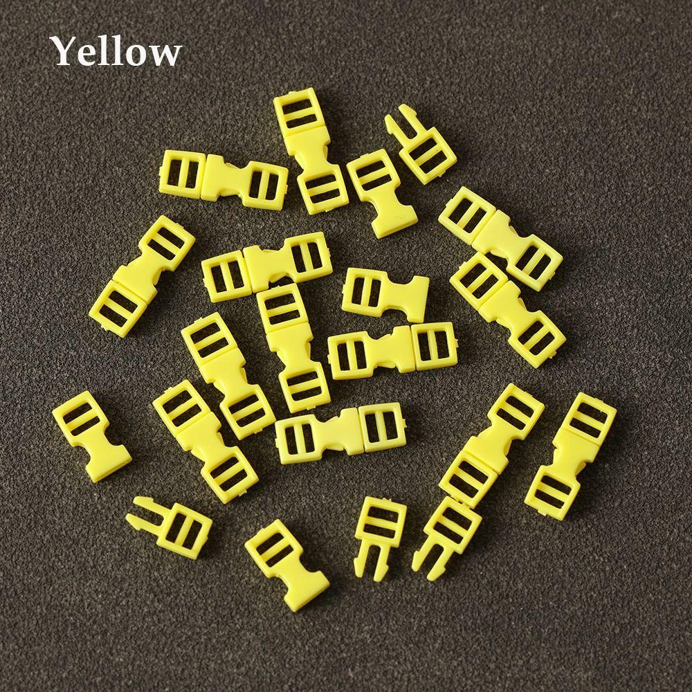 20pcs 4mm Plastic Mini Buckle DIY Doll Bags Buckle Handmade Backpack Button Bracelet Dog Collar Strap Buckle Webbing