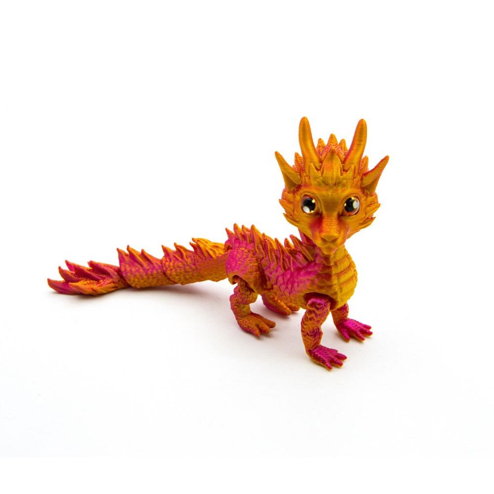 Long Haired Dragon Model Toy Home Office Dragon Action Figure 3D Printed Dragon  Garden Decoration