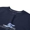 Skechers Sport Series Letter Round Neck Pullover Short Sleeve Regular T-Shirt Women Tops Navy-Blue P223W014-02MZ