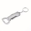 3 In 1 Keychain Beer Bottle Opener Stainless Steel Portable Red Wine Beer Bottle Opener Foil Cutter Kitchen Tool