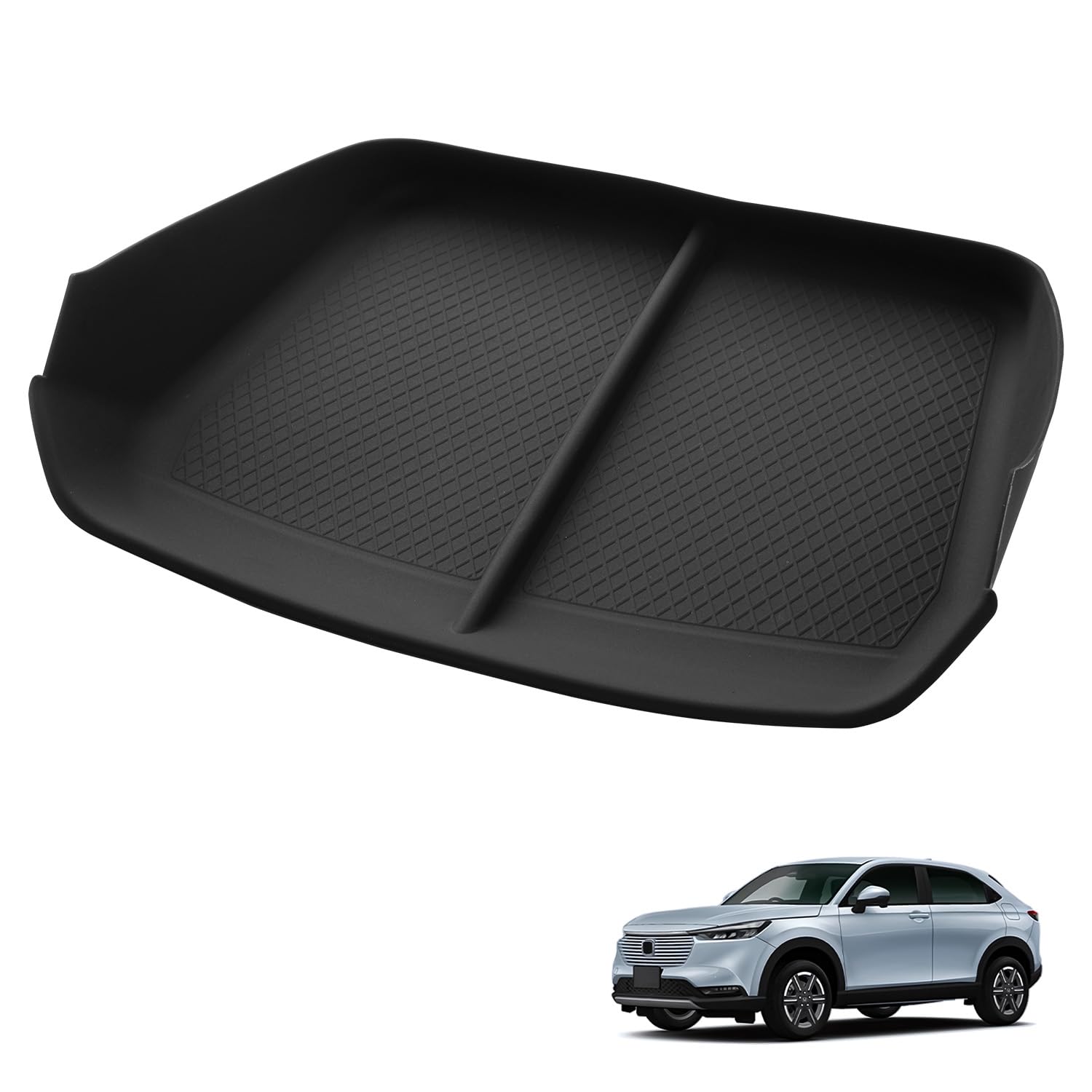 

Auto Spec Center Console Tray for Honda New Vezel RV Upper Front Seat Storage Center Console Open Tray Small Item Silicone Rubber Protective Interior