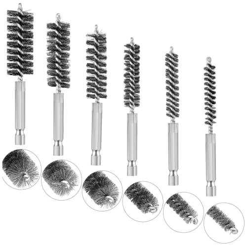 YUENTOEN Wire Brushes with Hex Shank, Brass Brushes for Electric Drills, Pack of 12, Sizes: 8mm, 9mm, 10mm, 11mm, 12mm, 13mm, 14mm, 15mm, 16m