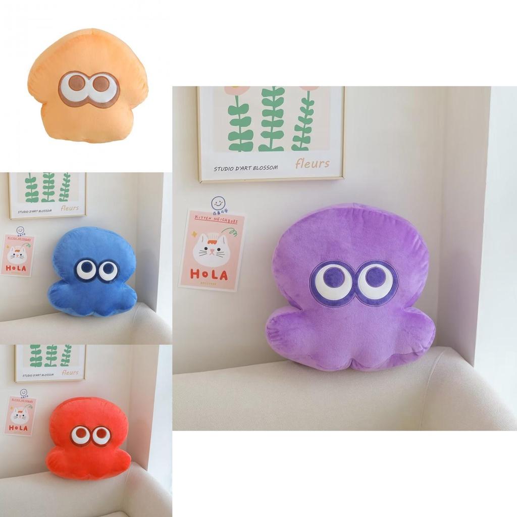 Splatoon Octopus Plush Pillow Cushion For Kids Orange Blue Yellow White Purple Red Dark Blue