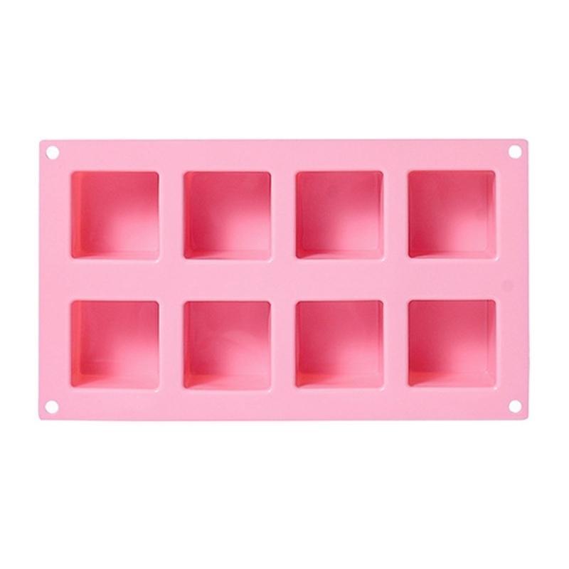 8 Cavity Square Silicone Chocolate Mould Cake Decorating Baking Accessories