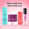 Foxtale Glow On Heartbeat Skincare Gift Set | Hydrating Cleanser, Tan-Removing Face Mask| Travel-Friendly Self-Care Kit for Radiant