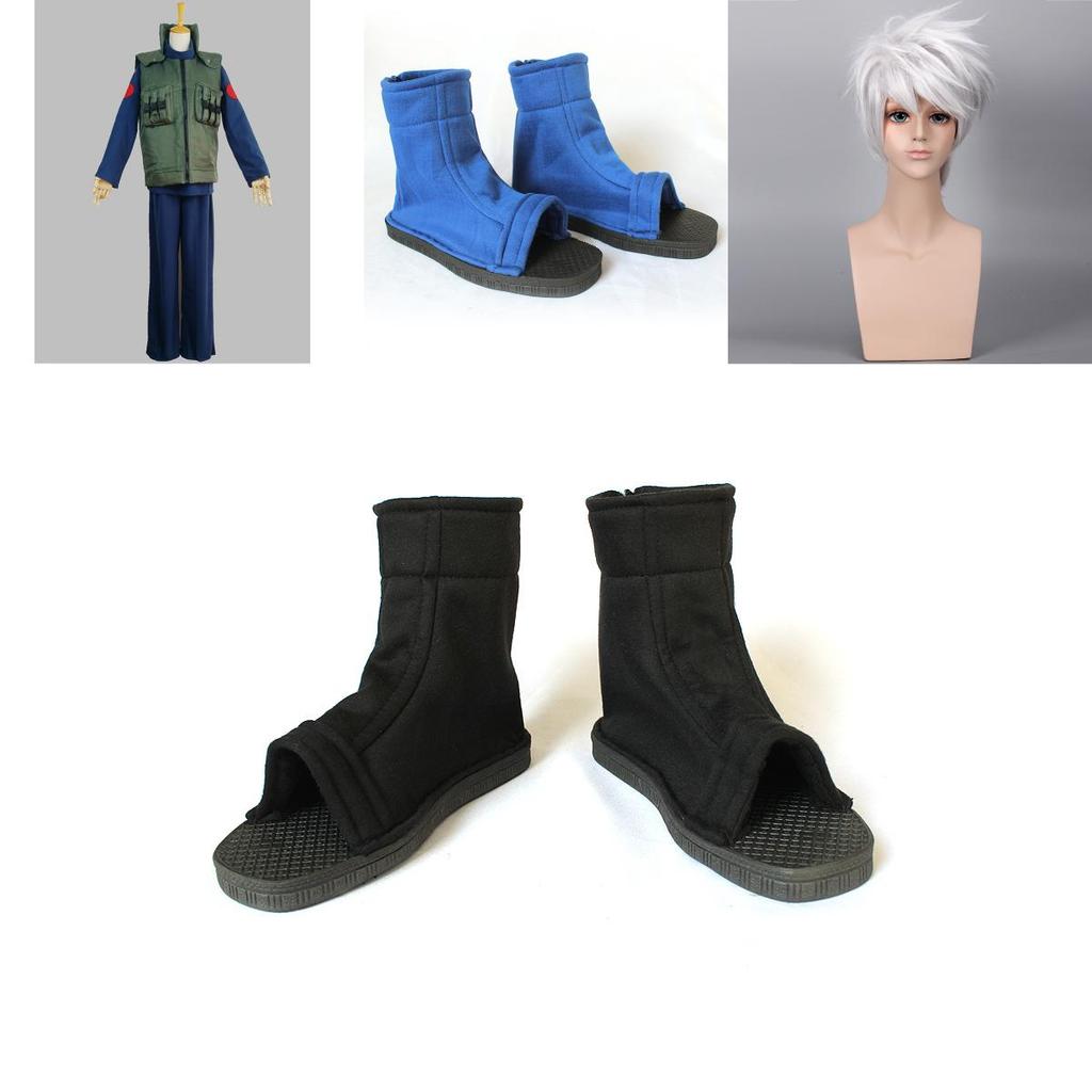 Premium Qualität Neues Naruto Cosplay Kostüm Kakashi Hatake Komplettanzug für Halloween