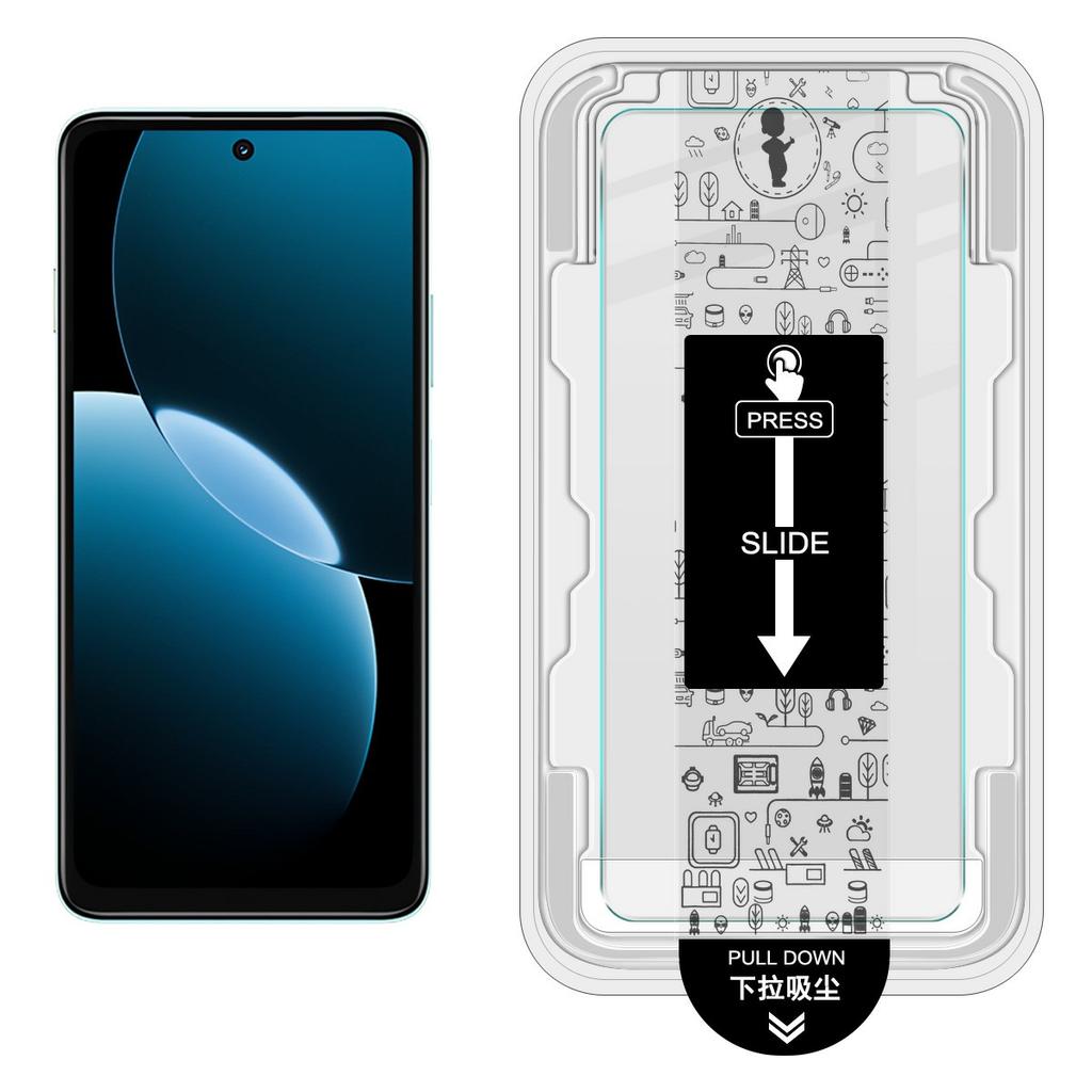 IMAK H Series For Huawei Enjoy 80 Tempered Glass Screen Protector Dust-free Installation Film