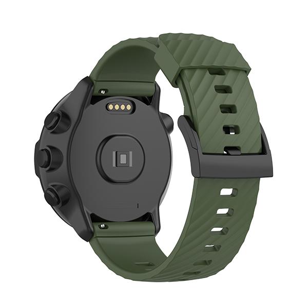 

24 мм Мягкий силиконовый ремешок для часов для Suunto 9/7/D5/Spartan Sport/Wrist HR Sport Дышащий ремешок Браслет-ремешок для suunto Baro Suunto Spartan Sport