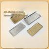 Korean Style Hammered 304 Stainless Steel Rectangular Serving Tray