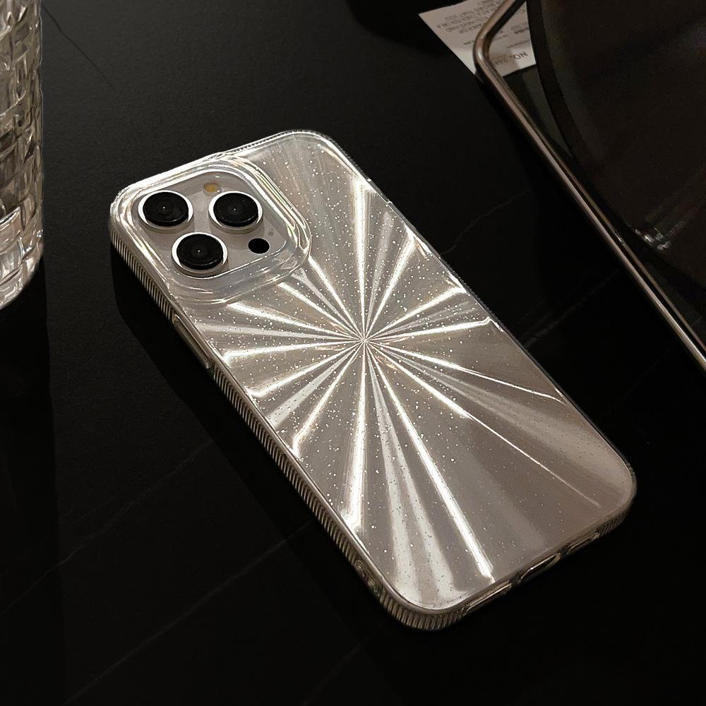 High End Sense Ins Aurora Laser Phone Case Suitable for 14 Apple 15pro Max Flash Powder Iphone13 Anti Fall 16