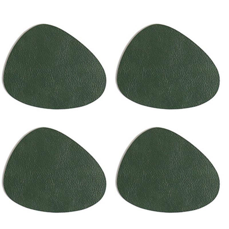 A25F-Nordic Teardrop PU Placemats Placemats Waterproof Oil-Proof Placemats Dining Table зелёный