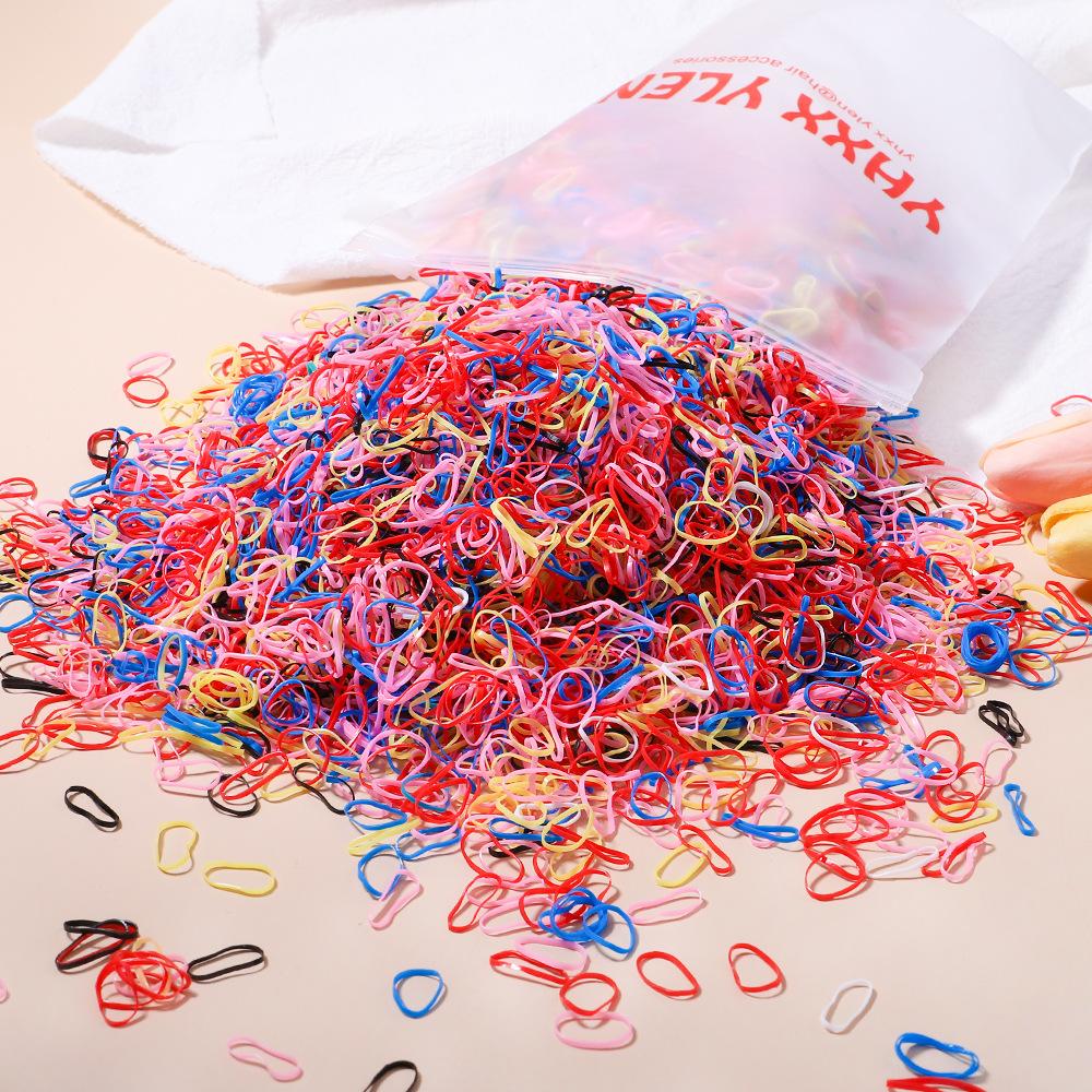 Women'S Hair Tie Disposable Rubber Band Color High Elastic Hair Band Set Does Not Hurt Hair Headrope Hair Accessories 2552