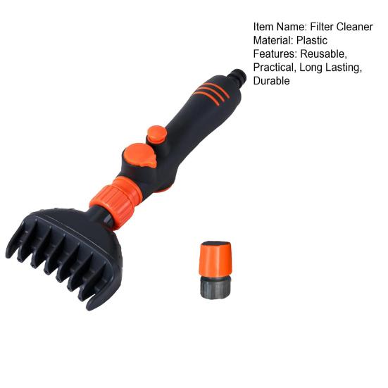 Swimming Pool Cartridge Filter Cleaner with Handle One-key Start Hot Tub SPA Water Filter Cleaning Hose Attachment Tool