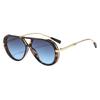 New European and American style pilot sunglasses women's fashion retro large frame sunglasses UV protection