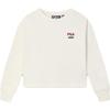 Fleece Pullover Fashion Casual Simple Loose Sweatshirt Women Sweatshirt Mist-Lotus-White F51W349215A-IV