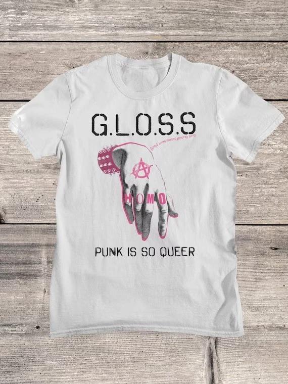 

GLOSS Band Gift for Fan All size S to 5XL White T-shirt K676 M
