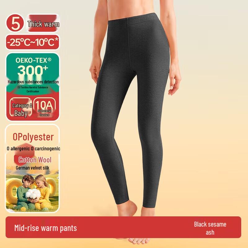 

Женские утепленные термолеггинсы из шерсти, шелка и флиса Jian Yun L