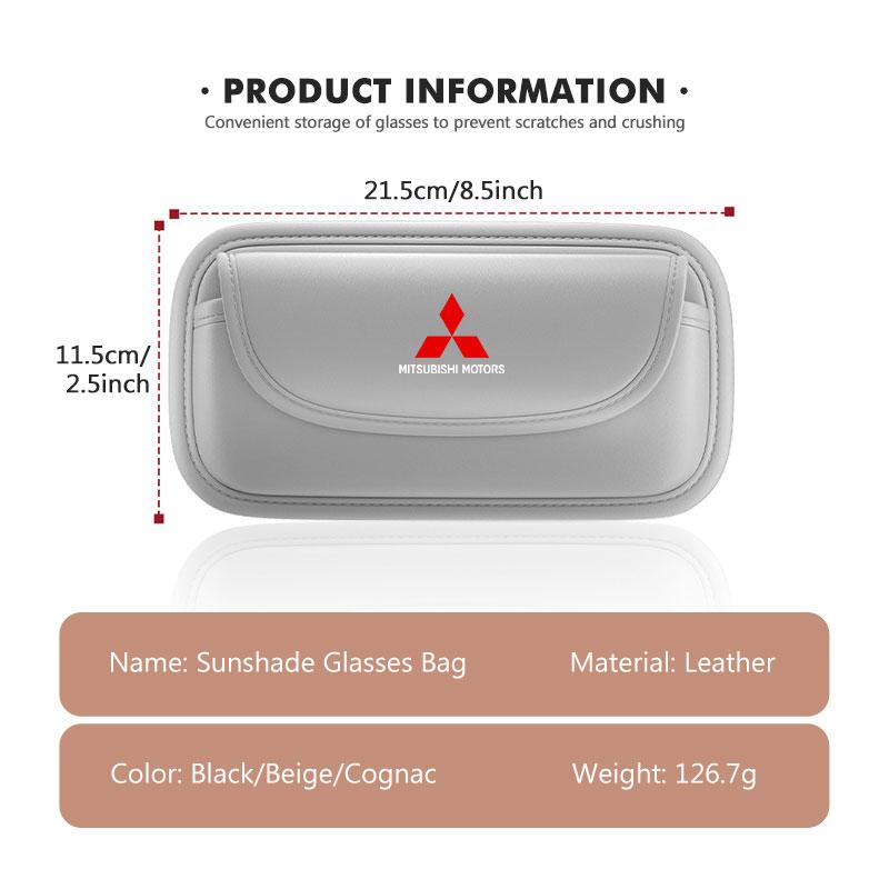 Für Mitsubishi Auto Sonnenblende Brillenetui Sonnenbrillenhalter Aufbewahrungsbox Lancer ASX Pajero Mirage Attrage Xpander Outlander