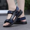 Yaz Yeni Erkek Moda Sandaletleri Erkek Roma Sandaletleri Pu Günlük Sandalet Erkek Ayakkabıları Nefes Alabilir Spor Plaj Ayakkabıları Günlük Sandalet Büyük Beden 38-47
