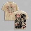 Anime Soul Eater Death The Kid Grafik T-Shirt Herren Damen Kleidung Lässig Baumwoll-T-Shirt Vintage Washed T-Shirt Harajuku Männliche Oberteile