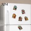 Whiteboard Magnets Vintage House Refrigerator Magnet, Colorful Fairy Tale Town Magnet Fridge Magnetic Kitchen Decoration Accessories