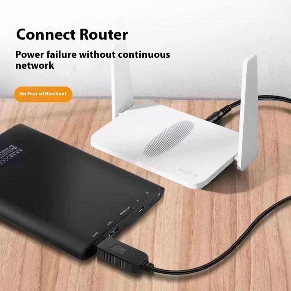 USB To DC 5V/9V/12V Step Up Converter Cable Multi-Function Voltage Conversion Cord with 8 Adapter Plugs