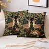 1 Pieces Deer Floral Pattern 2D Printed Pillow Cushions Polyester pillowcase, sofa decorative cushion cov Headboard Pillow